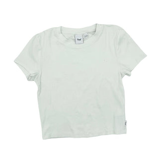 Tna white crop tshirt, small