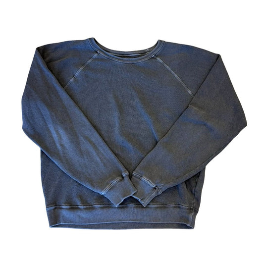 The Great distressed black crewneck, womens 1