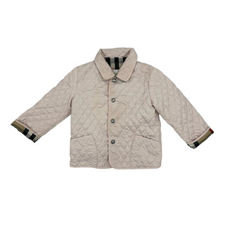 Burberry pink quilted jacket, 18 months