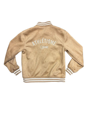 H&M Suede-Effect Camel Coloured Jacket with Embroidered Details - New With Tags, 8-10 years
