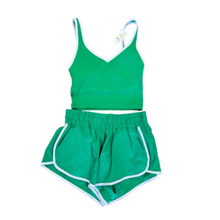 Offline by Aerie new w/tags green workout bra/shorts, xxsmall