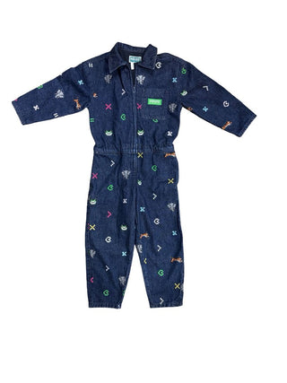 Embroidered Denim Jumpsuit, 6 years