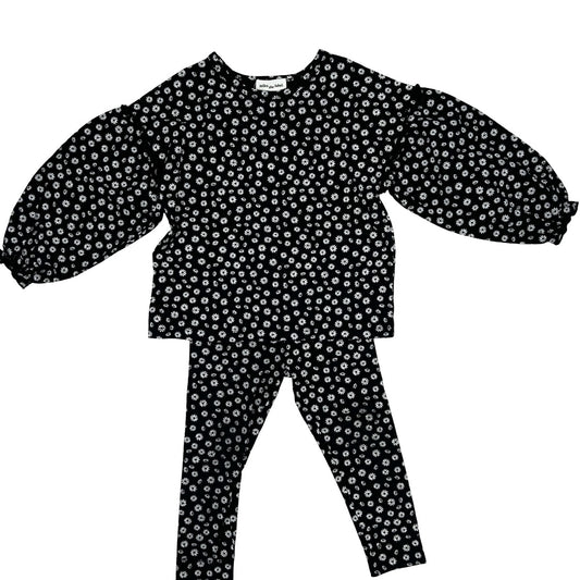 Miles the Label Black daisy set, 2 years