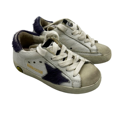 Golden Goose Purple star shoes w/box, Euro 22 little kid