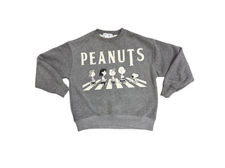 Zara Grey Sweatshirt with Peanuts Graphics, 8-9 years