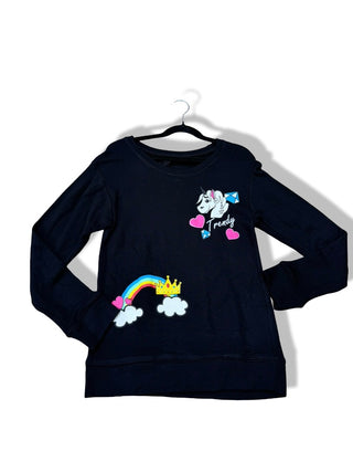 Flowers by Zoe Black Sweatshirt trendy new with tags, medium