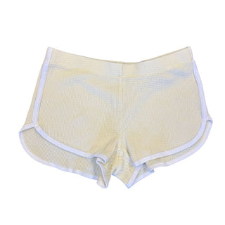 Tna yellow waffle shorts, xxsmall