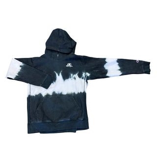 Champion black/white hooded sweatshirt, youth xlarge