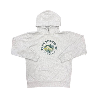Techstyles Grey hoodie with shark, large