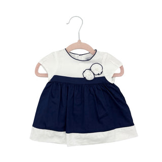 Mayoral navy/white dress, 1-2 months