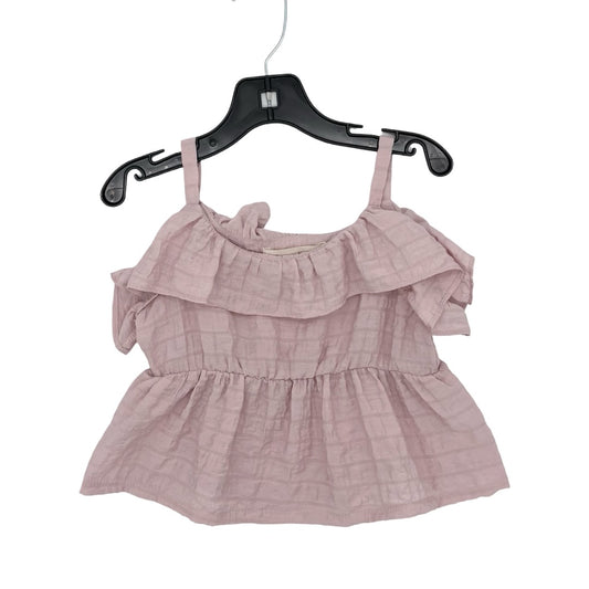 Blink Blank pink ruffle top, 2-3 years