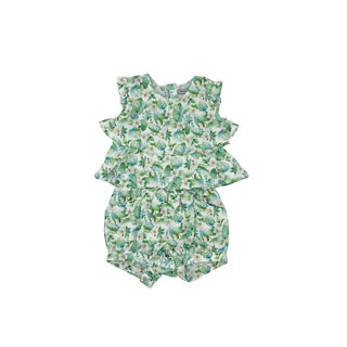 Mayoral Green floral romper, 6 months