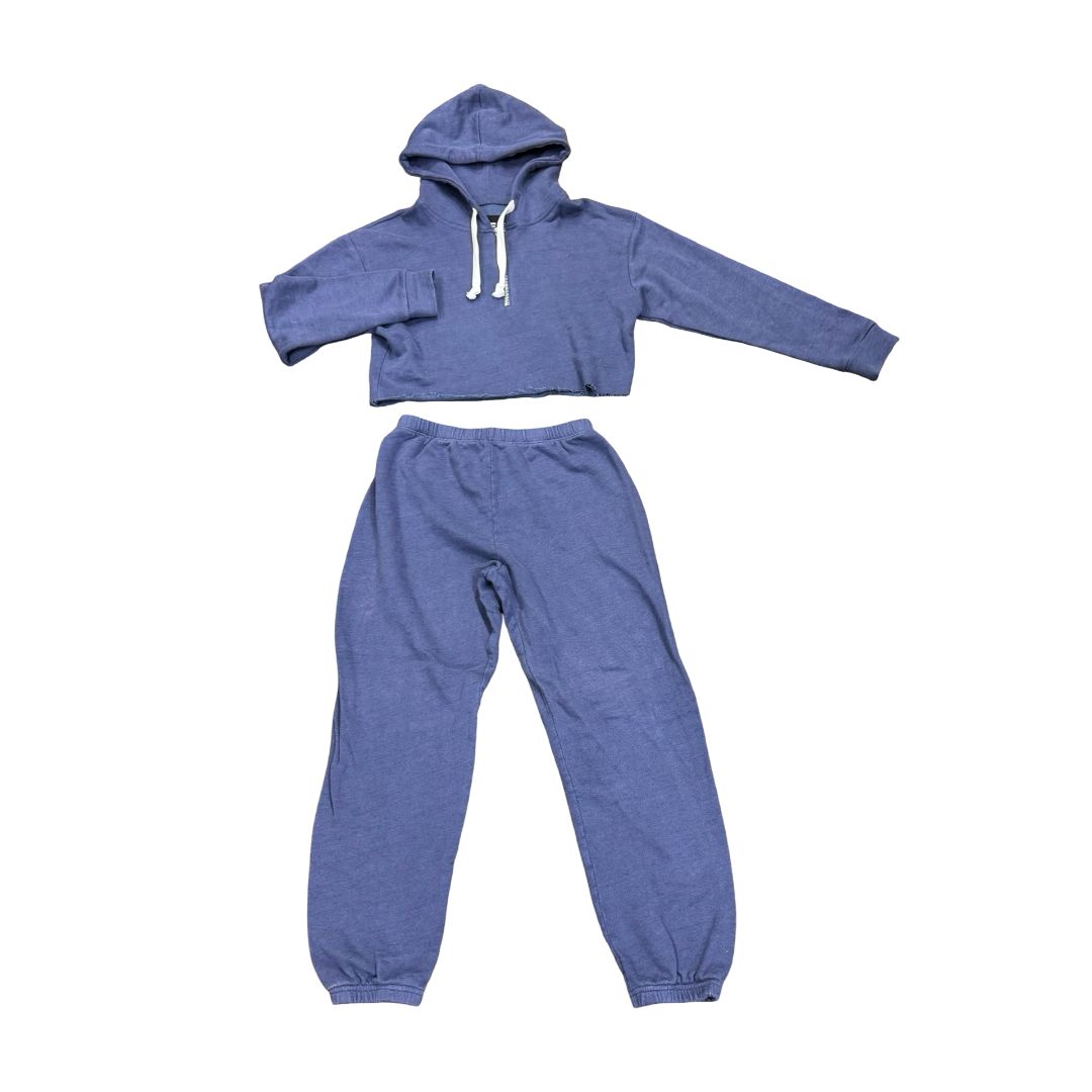 Katie J Peyton Hoodie Sweatshirt and Sweatpants in Orchid Bloom, large