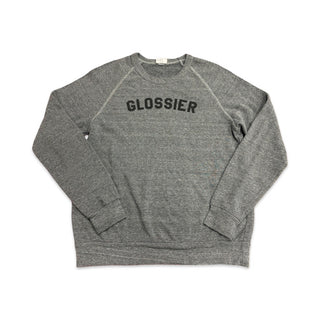 Glossier Grey crewneck sweatshirt, Medium