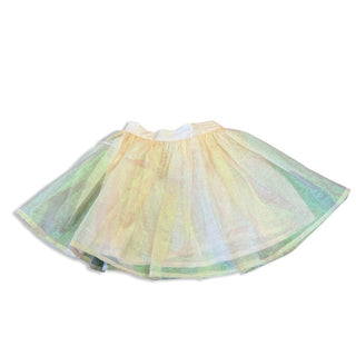 Morley Yellow and cream sparkly skirt, 5-6 years
