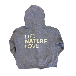 Free City grey zip up, 10-12 years