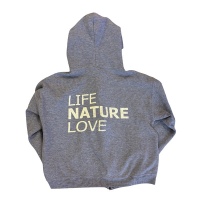 Free City grey zip up, 10-12 years