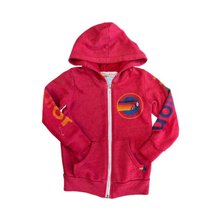 Aviator Nation Red full zip hoody, 4 years
