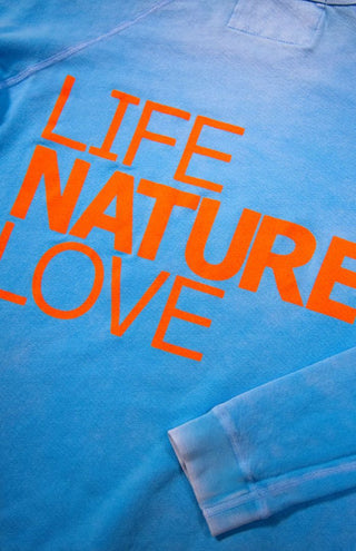 Free City love raglan snoopy blue-orange, womens xs