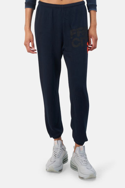 Free City superfluff lux og sweatpant deepspace/orange, womens xs