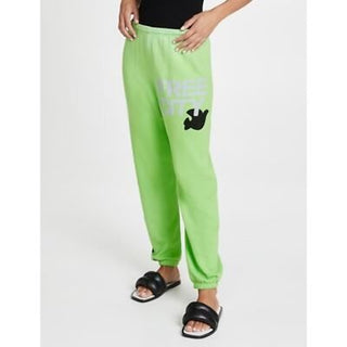 Free City supervintage sweatpants sunfades grasshopper green, womens small