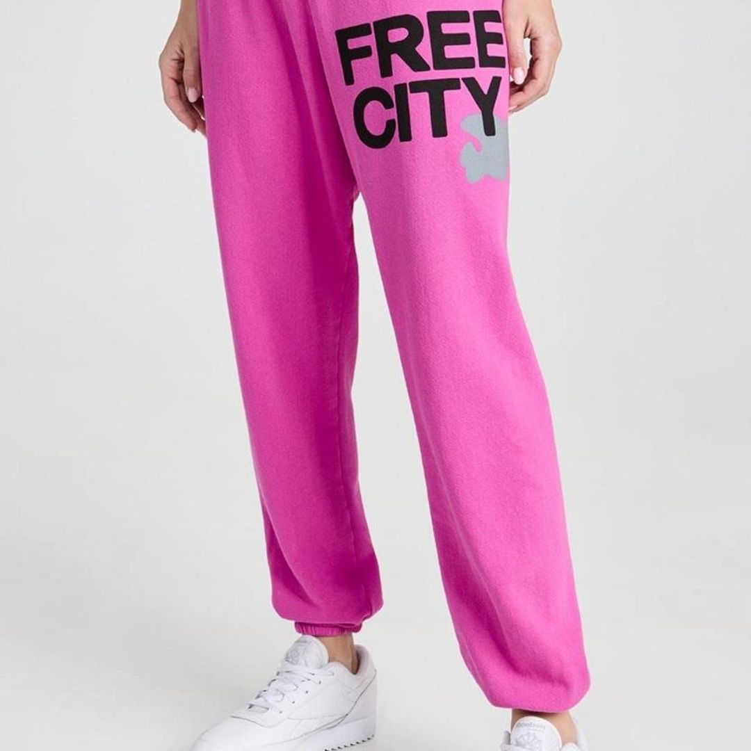 Free City og sweatpant pink, womens xs
