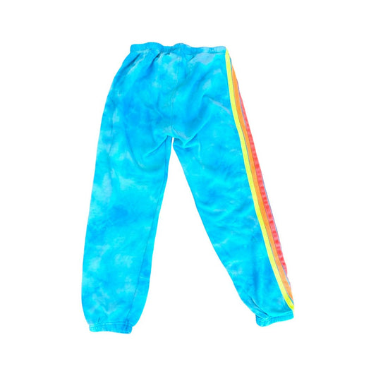 Aviator Nation blue w/rainbow sweatpants, womens medium