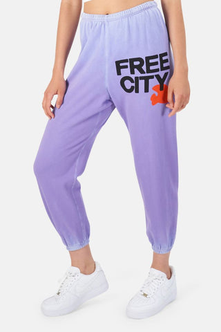 Free City super vintage og sweatpants purple brand new with tag, womens