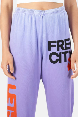 Free City super vintage og sweatpants purple brand new with tag, womens