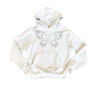 Praying grey butterfly sweatshirt, womens small
