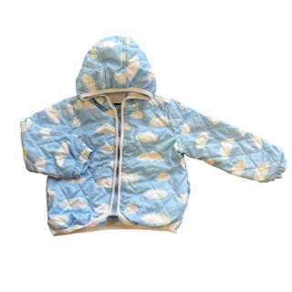 Monnalisa blue cloud coat, 36 months