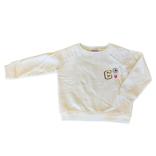 Chipie white logo crewneck, 4 years