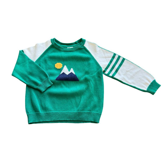 Janie and Jack green mountain sweater, 2 years