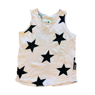 Nununu pink w/black stars tank top, 4-5 years