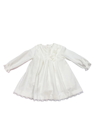 Mayoral Velour white dress, 6-9 months