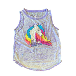 Chaser purple unicorn tank top, 6 years