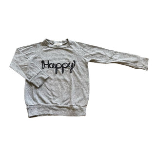 Joah Love grey "Happy" crewneck, 4 years