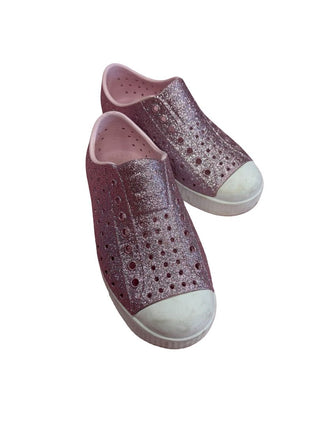 Native Pink Sparkly Shoes, 12 little kid