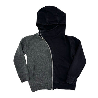 Nununu blac/grey zip up, 2-3 years