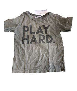 Joah Love Play hard tshirt, 3 years