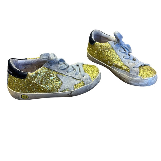 Golden Goose Super Star gold glitter, 27 little kid