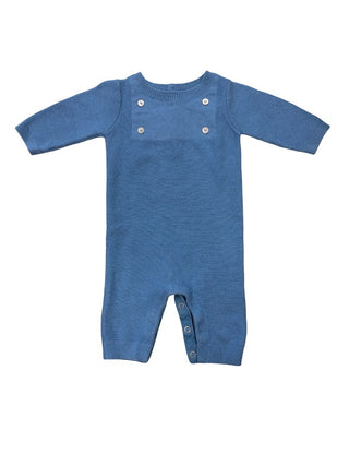 Jacadi Blue Knit Onesie, 3 months