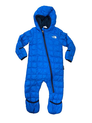 North Face Blue Quilted Snowsuit, 12-18 months