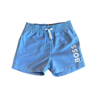 Hugo Boss Blue shorts w/stain on back, 9 months