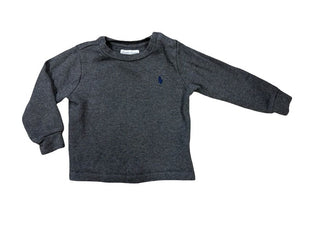 Ralph Lauren Grey Ribbed Longsleeve, 12 months