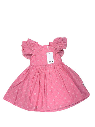Hux Floral Brodie dress, 12-18 months