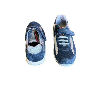Prada americas cup blue sneakers, Euro 33 youth