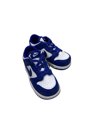 Nike White and Indigo Sneakers, 7 little kid