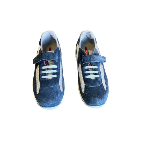 Prada americas cup blue sneakers, Euro 33 youth