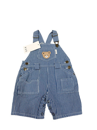 Hux New with tags striped overalls, 6-12 months